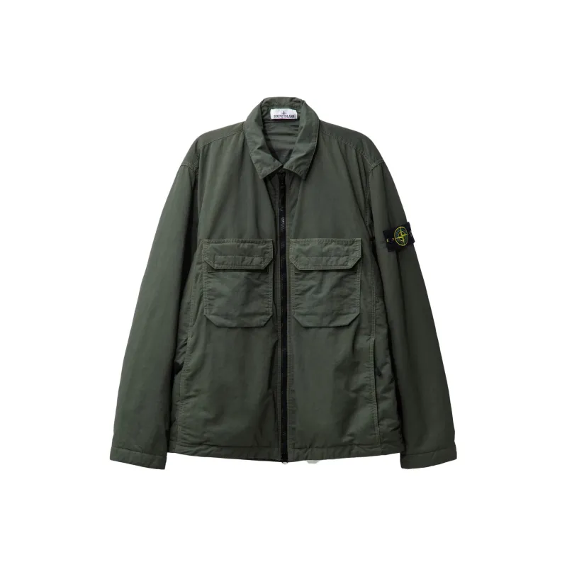 STONE ISLAND Jackets Men Olive Green-0