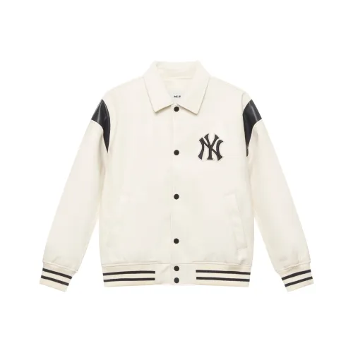 MLB MONOGRAM Collection New York Yankees Baseball Jacket Unisex Dark Cream
