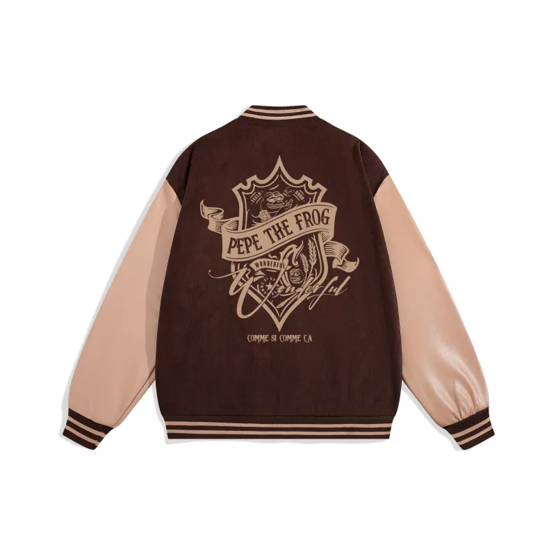 Pepe The Frog Baseball Jacket Unisex-2