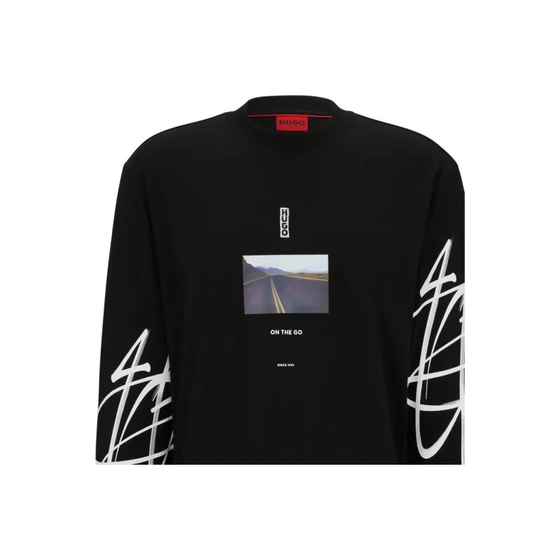 HUGO BOSS T Shirts Men Black-3