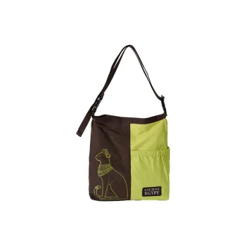 The British Museum Fabric Crossbody Bag Regular Unisex Green & Brown