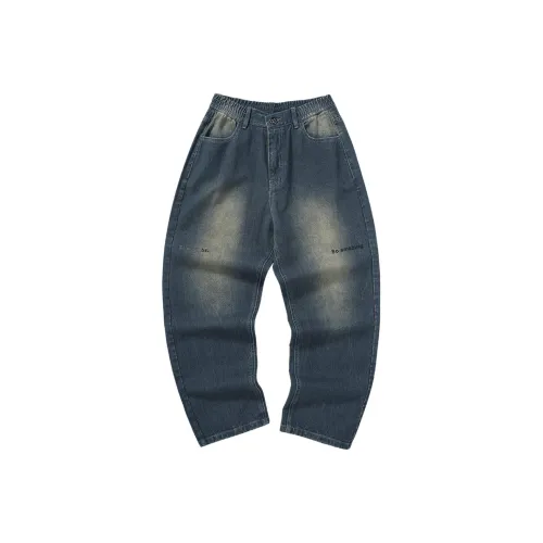 Bt Straight Jeans Unisex Denim Blue