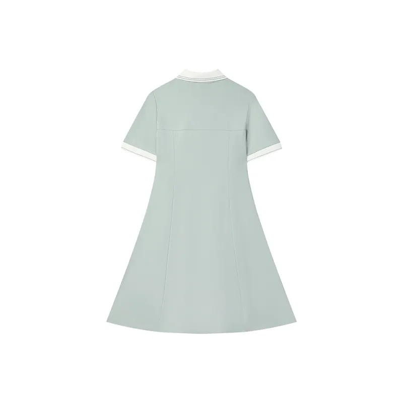 FILA Short Sleeved Dress Women's Oat Gray-1
