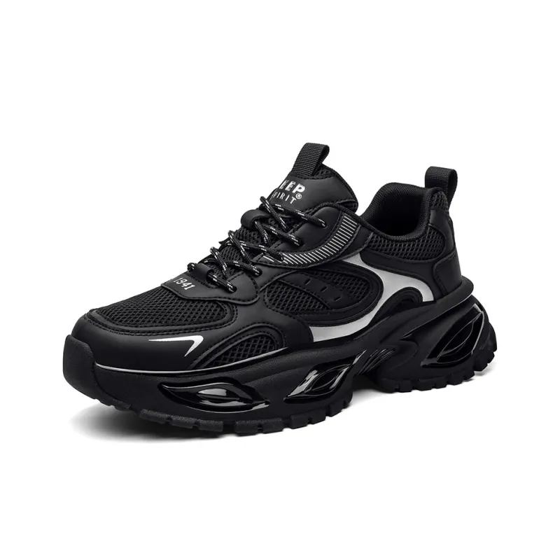 JEEP SPIRIT Slip Resistant, Abrasion Resistant, Breathable, Height Increasing Low Top Chunky Sneakers Men's-6