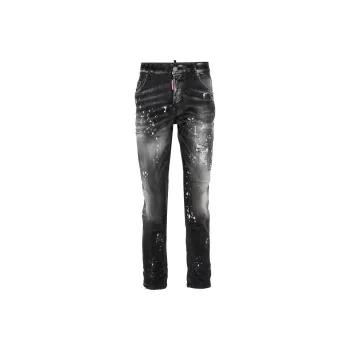 DSQUARED 2 Distressed Paint Splattered Skinny Jeans