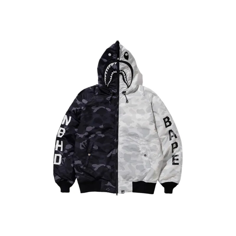 Bape X Neighborhood Down Shark Jacket-0