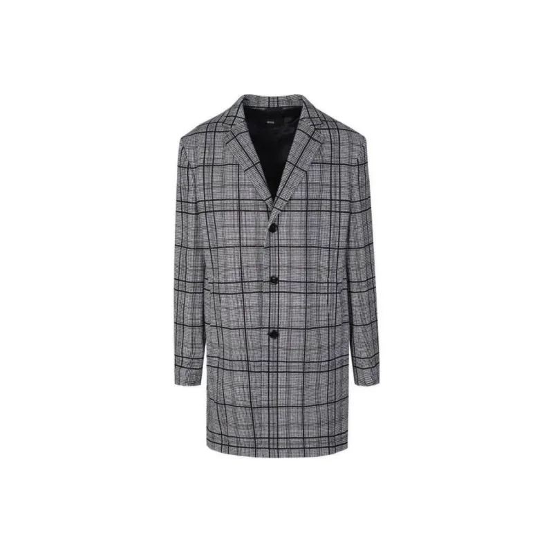HUGO BOSS Shayne Checked Coat-0
