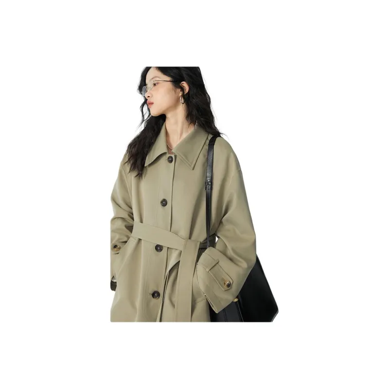 Omont Trench Coat Women's Light Beige-6