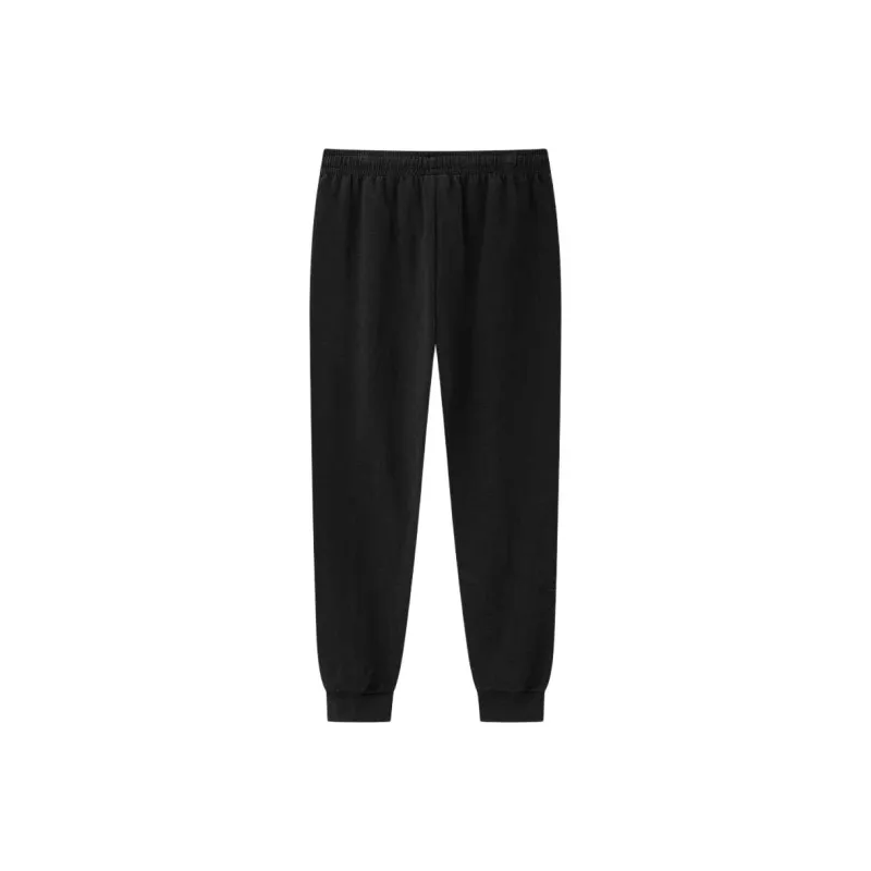 Erke Variety Training Collection Knitted Sweatpants Men's Jet Black-1