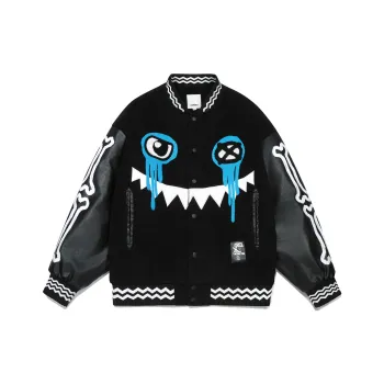 Guuka Baseball Jacket Men Black