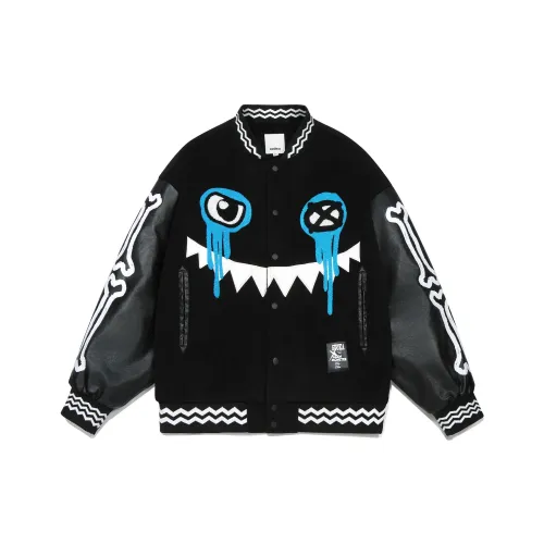 Guuka Baseball Jacket Men Black