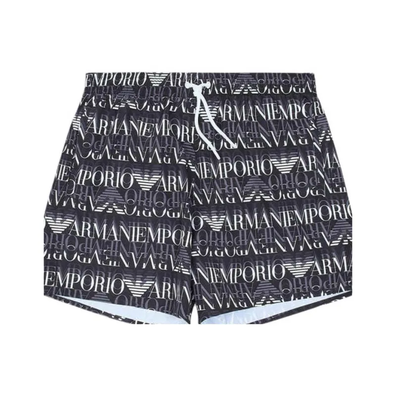 EMPORIO ARMANI Logo print Swim Shorts-2