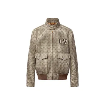 LOUIS VUITTON Monogram Wool Harrington Blouson