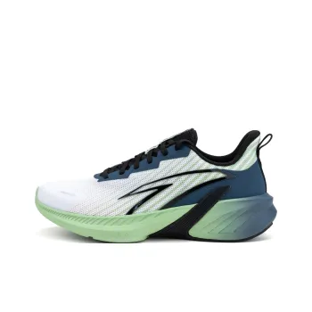 Anta Slip Resistant And Breathable Low Top Training Physical Fitness Test Physical Exam Running Shoes Men's White Green
