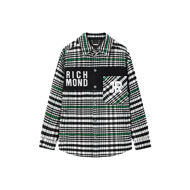 JOHN RICHMOND FW24 Coat Men's Black Plaid-0