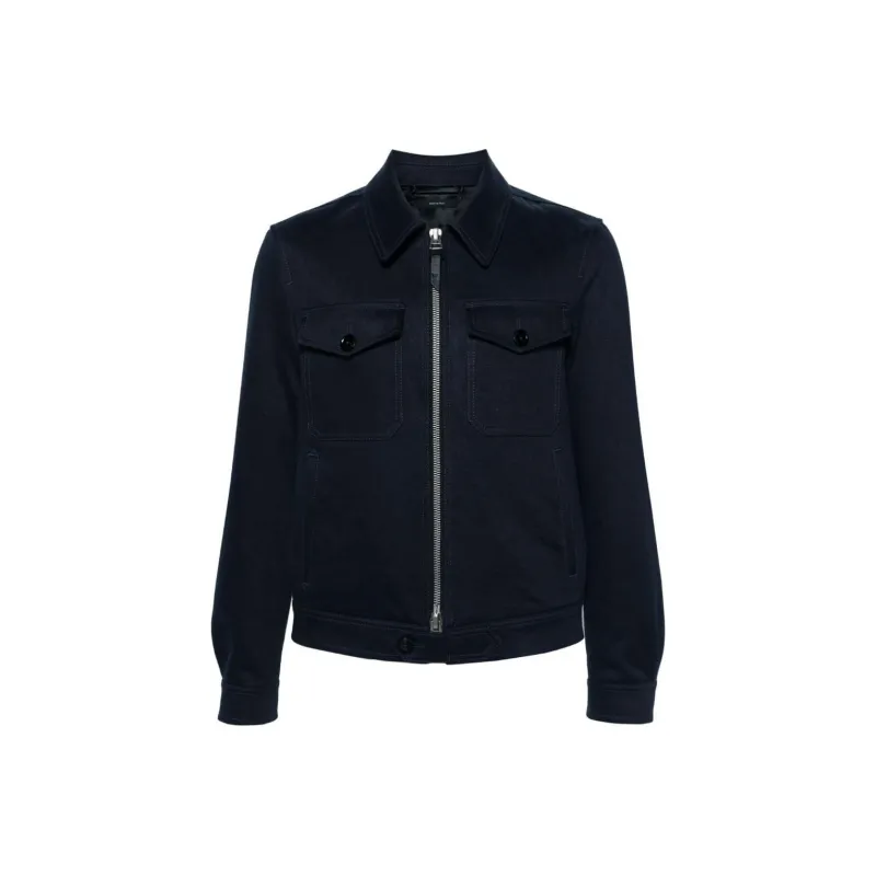 TOM FORD Straight point Collar Shirt Jacket-0