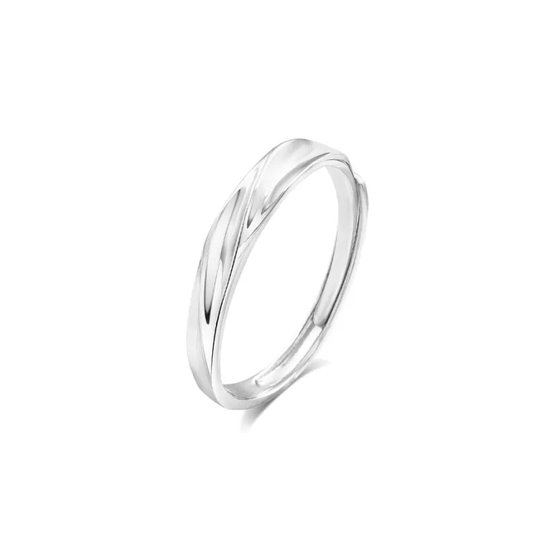 BLANK IN BLANK Sterling Silver Rings Unisex-5