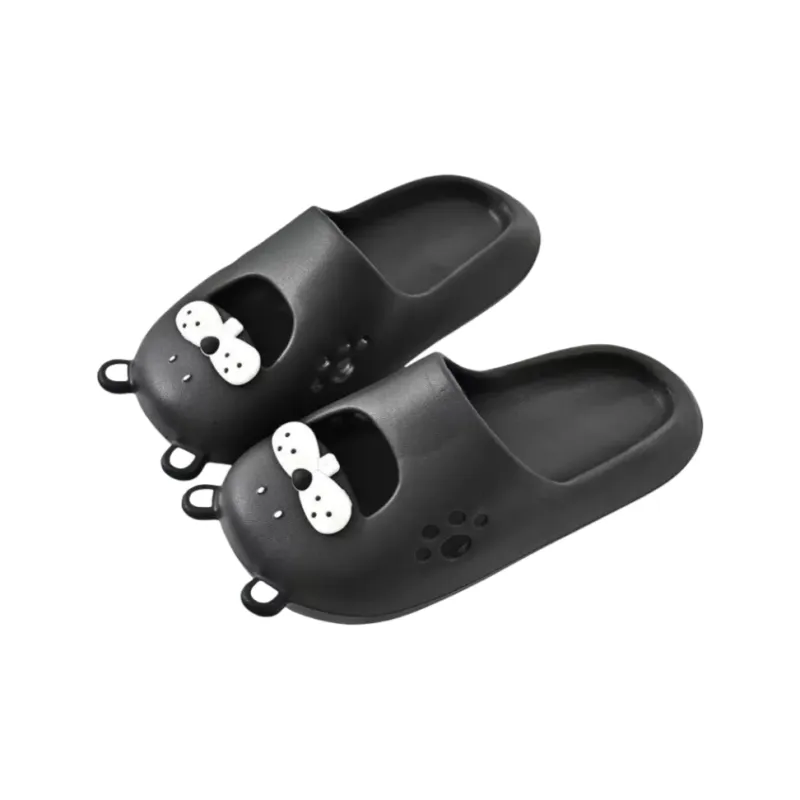 Yunpo Trendy Cute Spring Puppy Slippers For Women's Outerwear Platform Buckle Fashion Closed Toe Slippers 2025-4