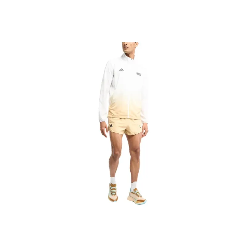Adidas AdizeroESSENTIALS FW24 Jacket Men's White/Yellow-0