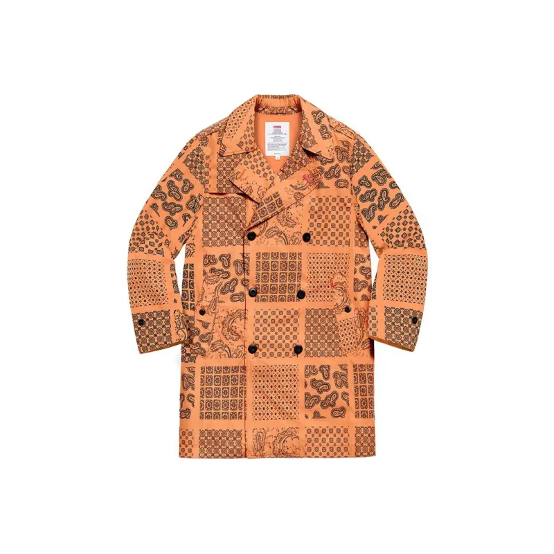 Supreme Trench Coats Unisex-2
