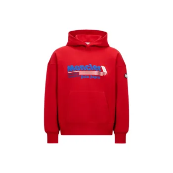 Palm Angels X MONCLER GENIUS Palm Angles Collaboration Collection Sweatshirts Unisex Red