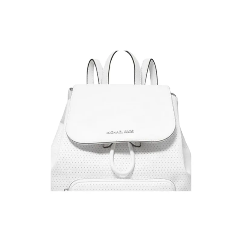MICHAEL KORS MICHAEL KORS Handbag Collection Abbey Leather Backpacks Backpack Medium Size Women's White-1
