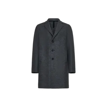 HARRIS WHARF LONDON Virgin Wool Peacoat