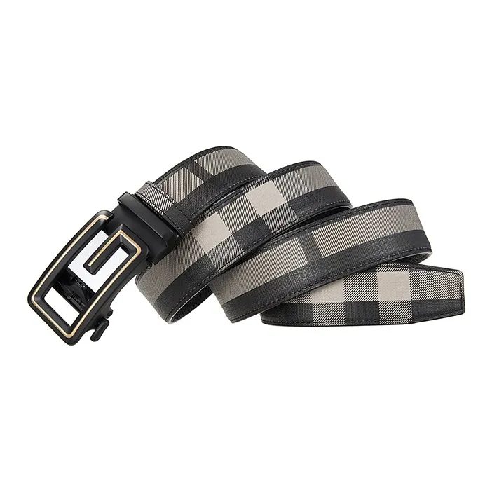 Lanza Top Grain Cow Leather Belts Unisex Width 3.5CM-1