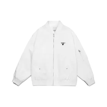 Guuka Oversize Preppy Style Jacket Unisex White