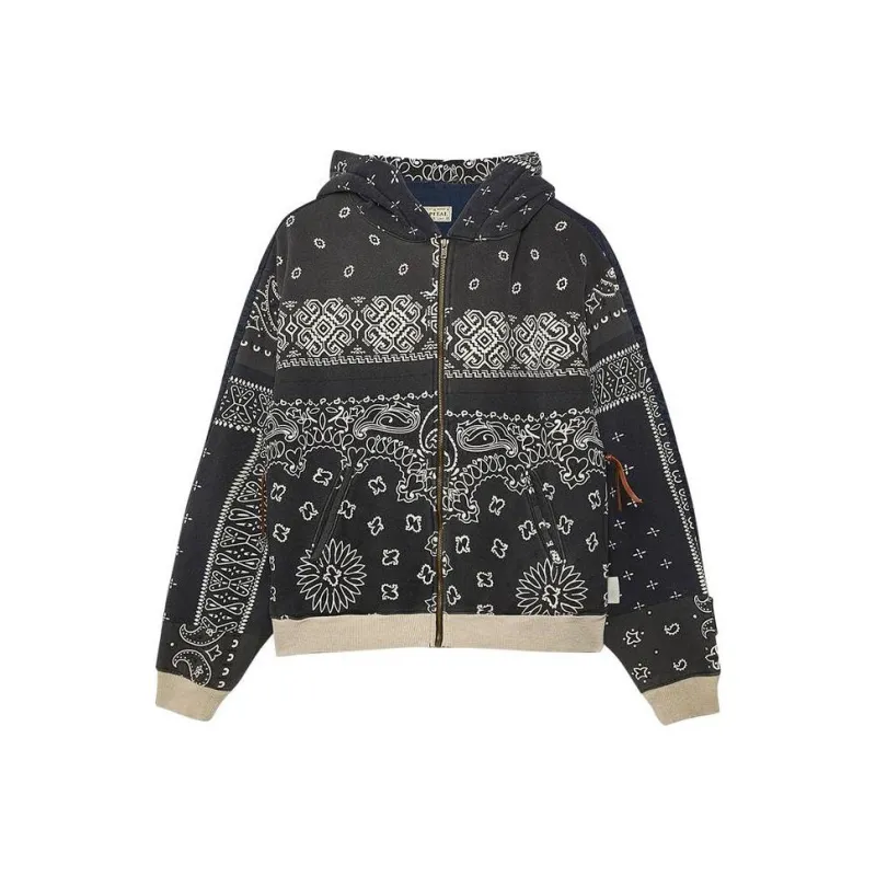 Kapital Fleece Knit Bandana Bivouac Hooded Blouson-0