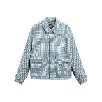 ZARA Jackets Men Blue