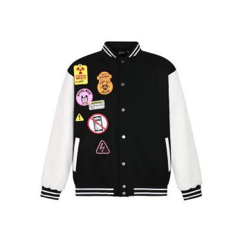 A11SLAVE Baseball Jacket Unisex Black