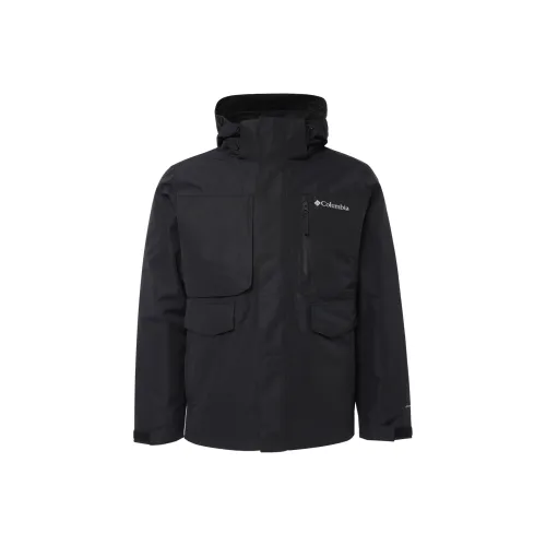 Columbia FW24 Water Resistant Windproof Wear Resistant Warm Heat Reflective Windbreaker Jacket Men's Black