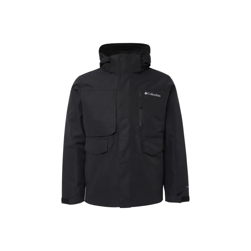 Columbia FW24 Water Resistant Windproof Wear Resistant Warm Heat Reflective Windbreaker Jacket Men's Black-0