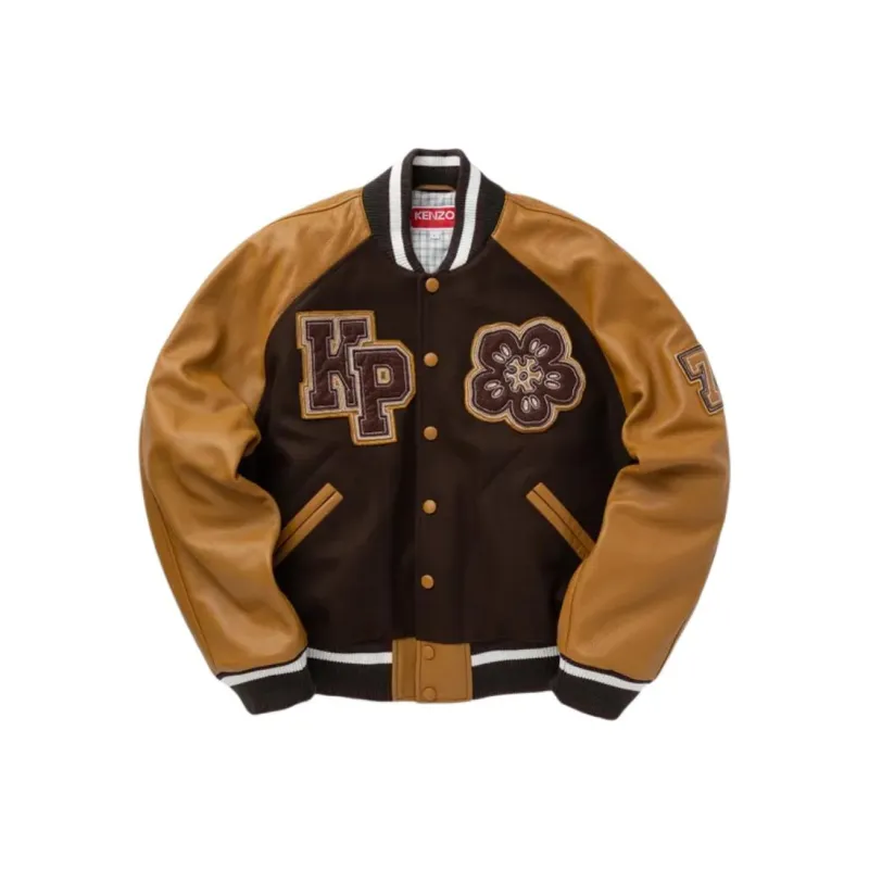 KENZO Logo Patch Varsity Jacket-0