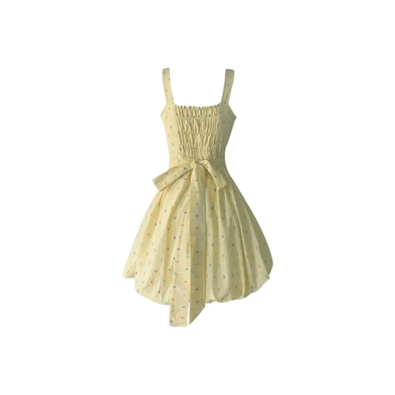YGPRW Slip Dress Women's Yellow-1