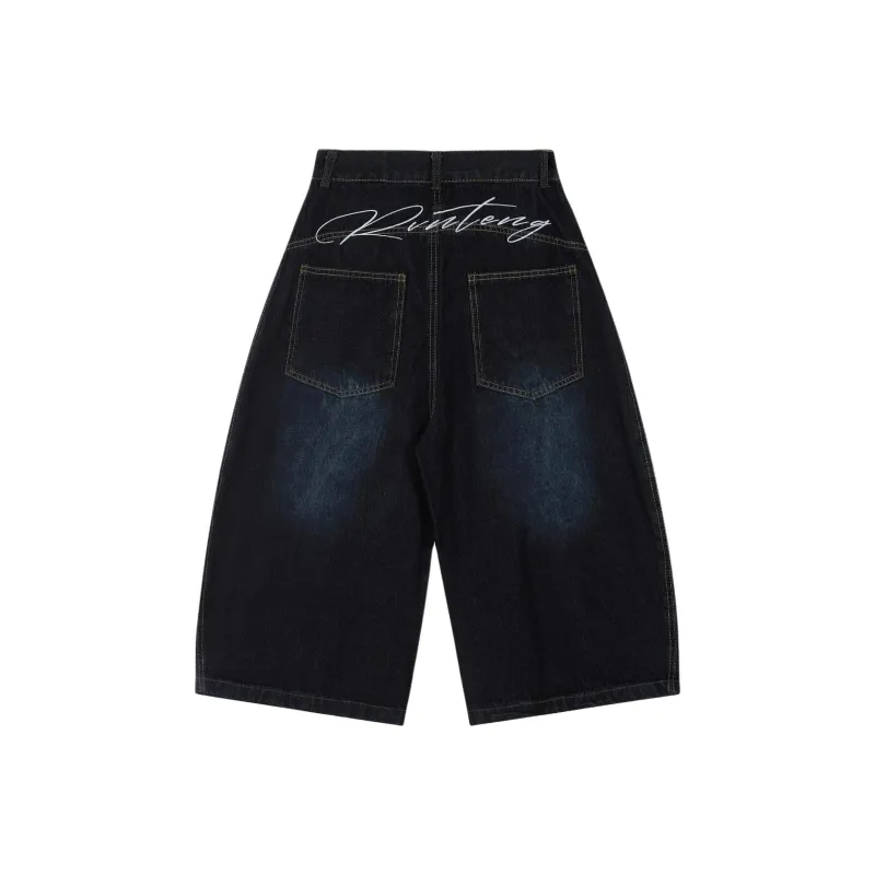KVIV Denim Shorts Men's Vintage Blue -6