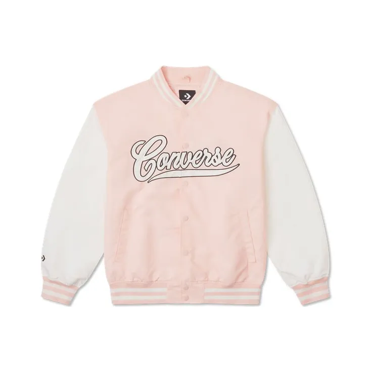 Converse Baseball Jacket Unisex Pink-0