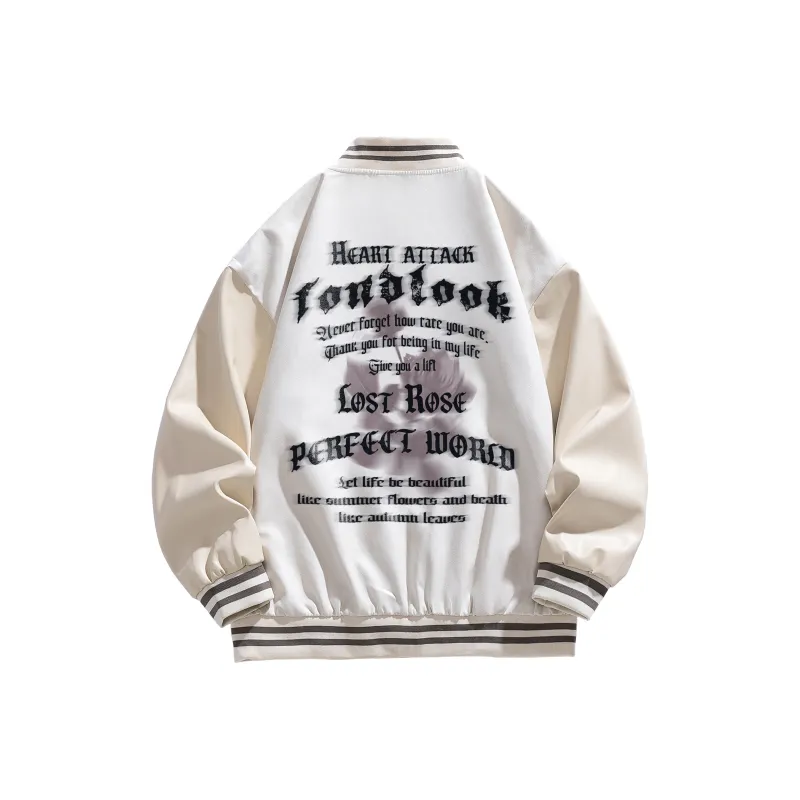 FONDLOOK Baseball Jacket Unisex-2