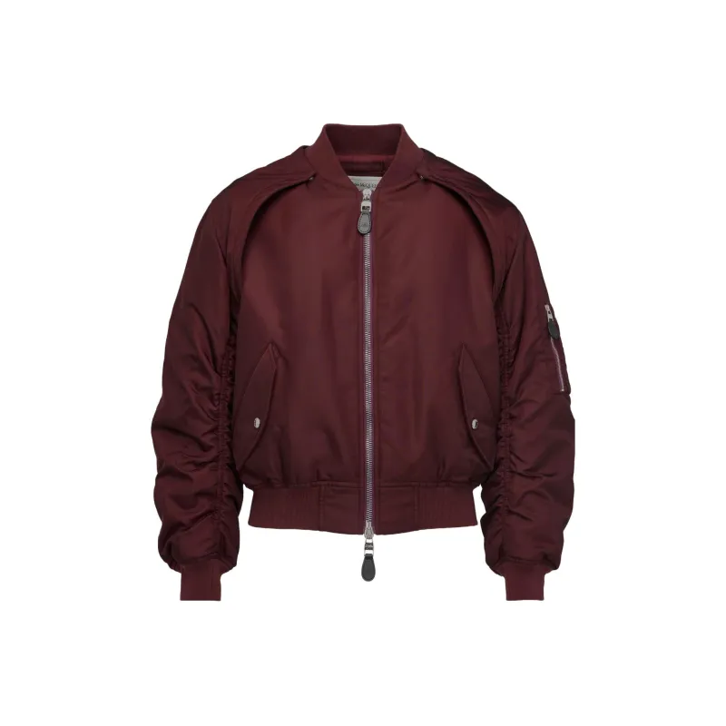 Alexander McQueen Detachable sleeve Bomber Jacket-0