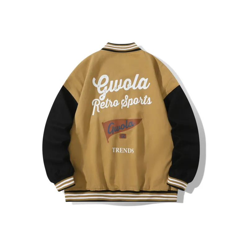 Gwola Baseball Jacket Unisex Khaki-0