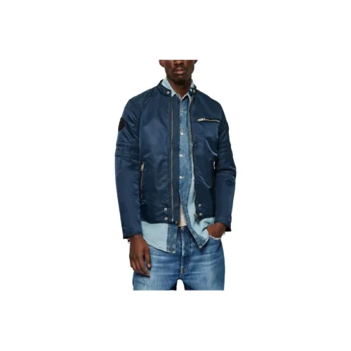 DIESEL SS24 Jackets & Coats Men's Blue