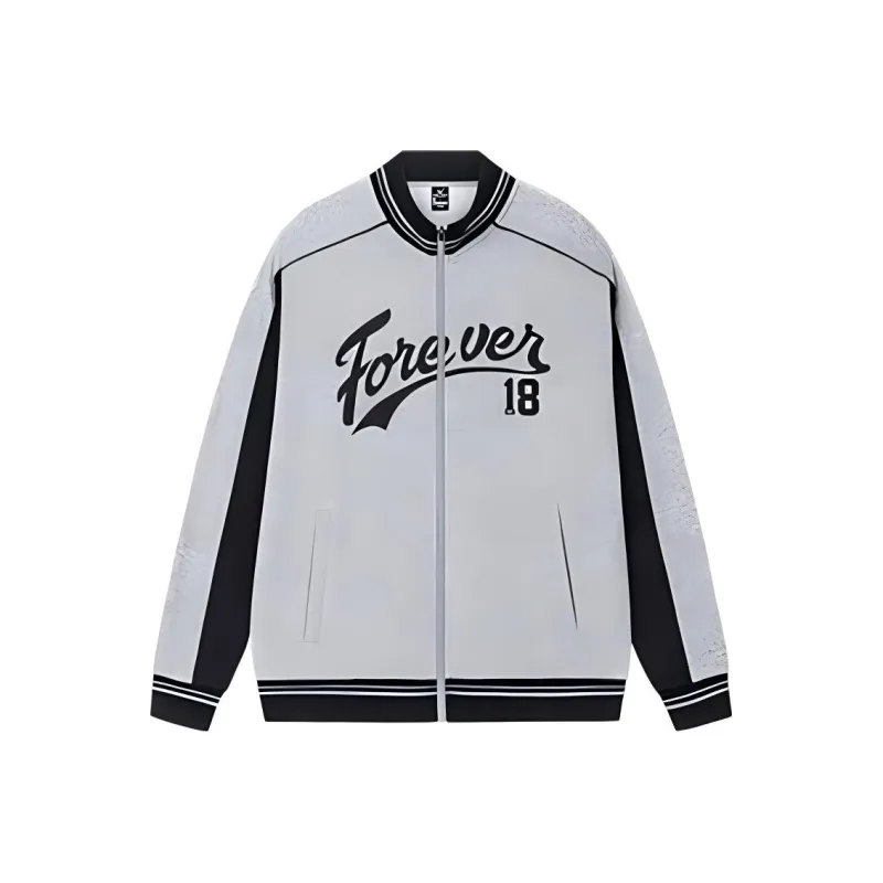 361° Life Collection Baseball Jacket Men's Light Slate Heather Gray/Super Black-0