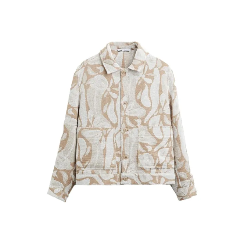 ZARA Jackets Men Beige-0