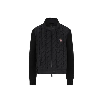 Moncler Grenoble Virgin Wool Zip up Ski Jacket