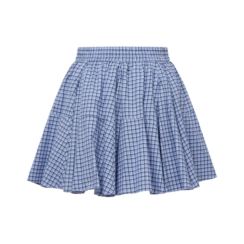 D'zzit Casual Short Skirts Women's Dark Blue-1