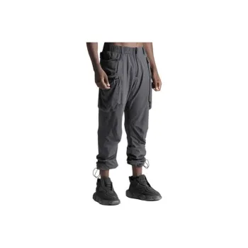 NORVINCY Western Outdoor Trendy Elastic Waistband Cargo Pants Unisex