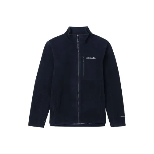 Columbia Marys Peak™ Sweat-shirt Velvet feel Coat Men's Black Blue