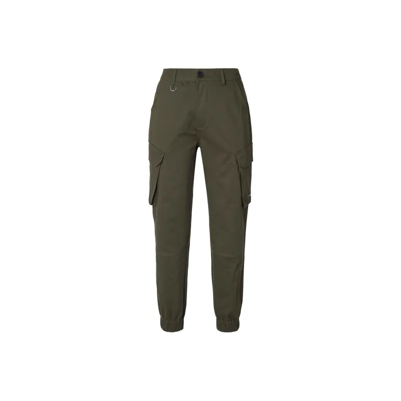 ENSHADOWER Casual Pants Unisex Army Green-0