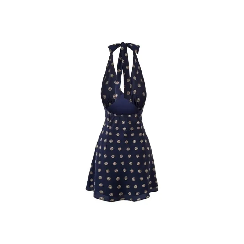 TIBINB Sleeveless Dress Women's Royal Blue-1
